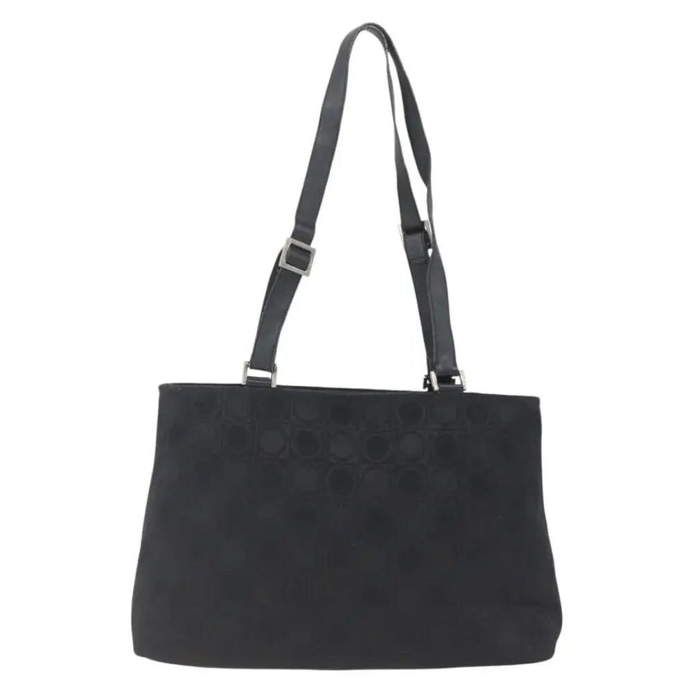 Salvatore Ferragamo Nylon Tote Bag Black